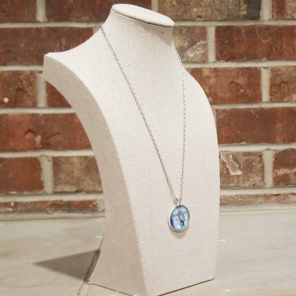 Prayer/ Cross Pendant Necklace - Picture 3 of 5